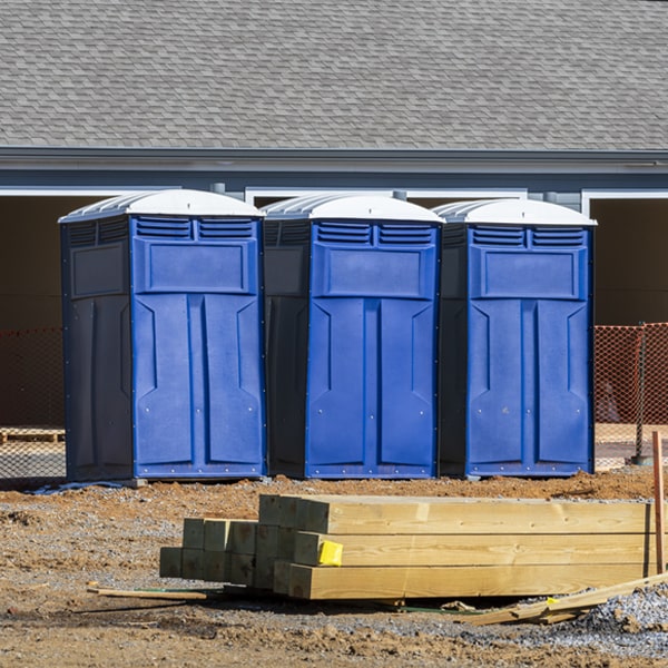 how often are the porta potties cleaned and serviced during a rental period in Eastwood LA